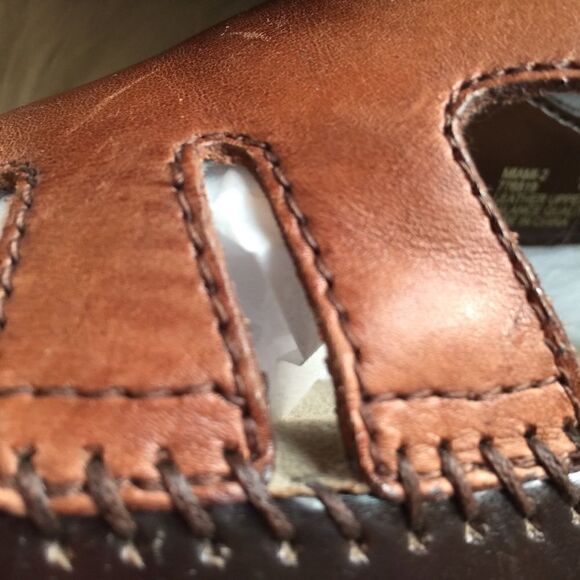 New! Naturalizer Brown Leather Sandals! Comfy - Picture 4 of 7